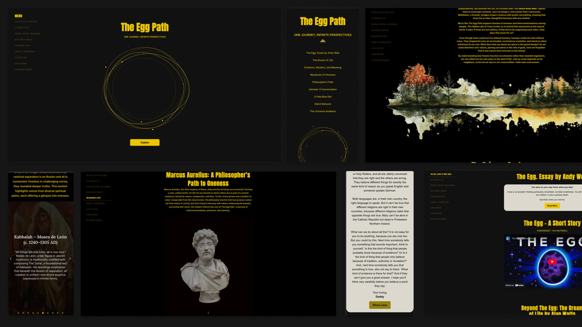 The Egg Path editorial experience