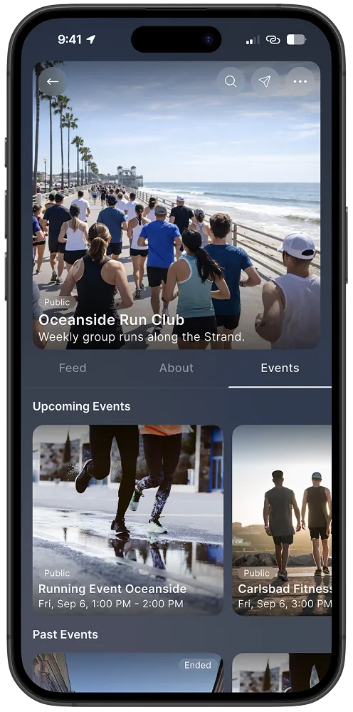 Community events: upcoming and past events