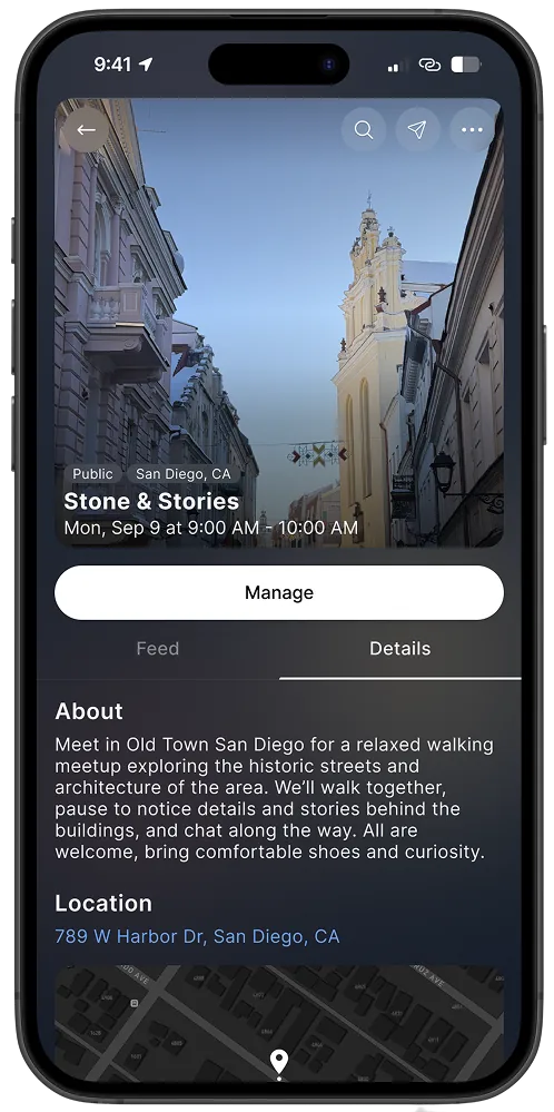 Manage event: guest list, coupons, check-in, and registration controls